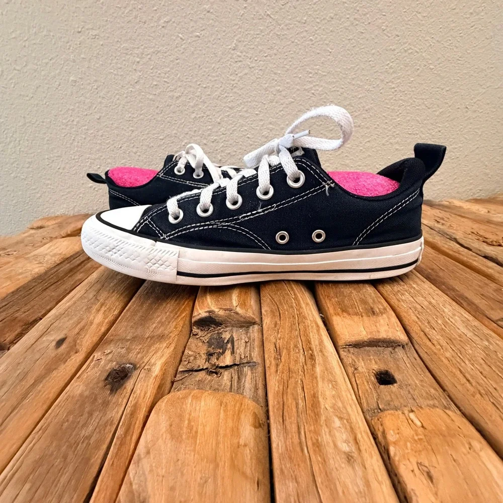 Converse Chuck Taylor All Star Low Top Black Canvas Sneakers A06408F Kids 5.5